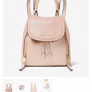 Soft Pink Michel Kors Mini Backpack